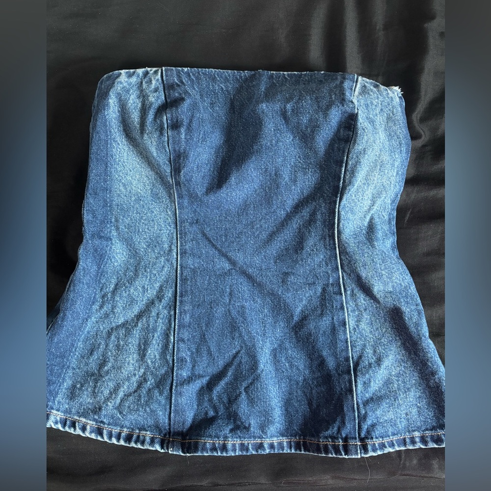 Zara Denim Tube Top
